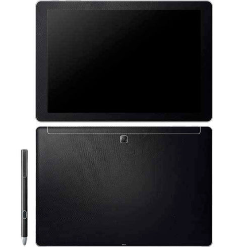 Specialty Vinyl Black Hex Texture Galaxy Book 12in Skin